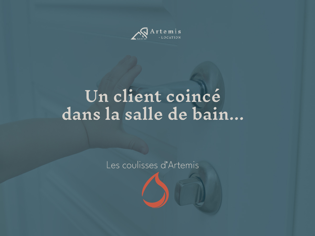 Un client coincé dans la salle de bain